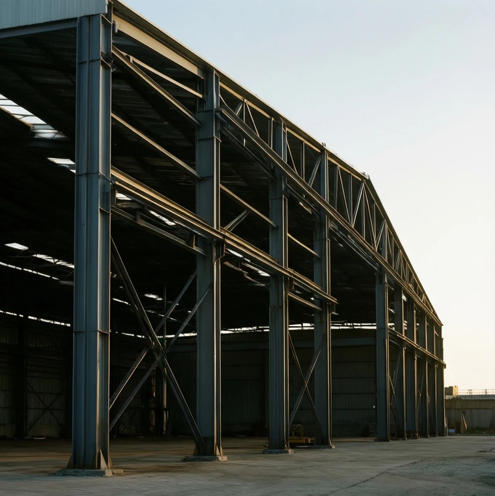 Structure métallique pour entrepôt