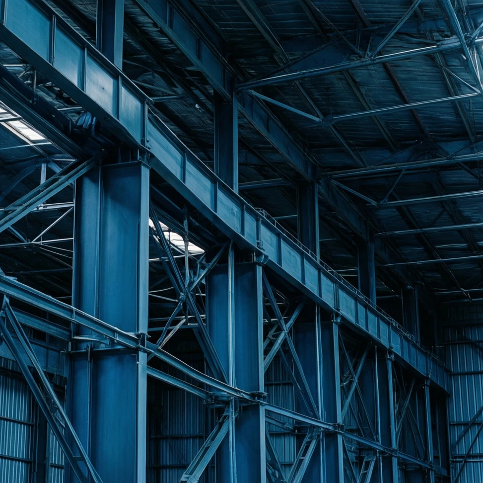 Structure métallique pour entrepôt